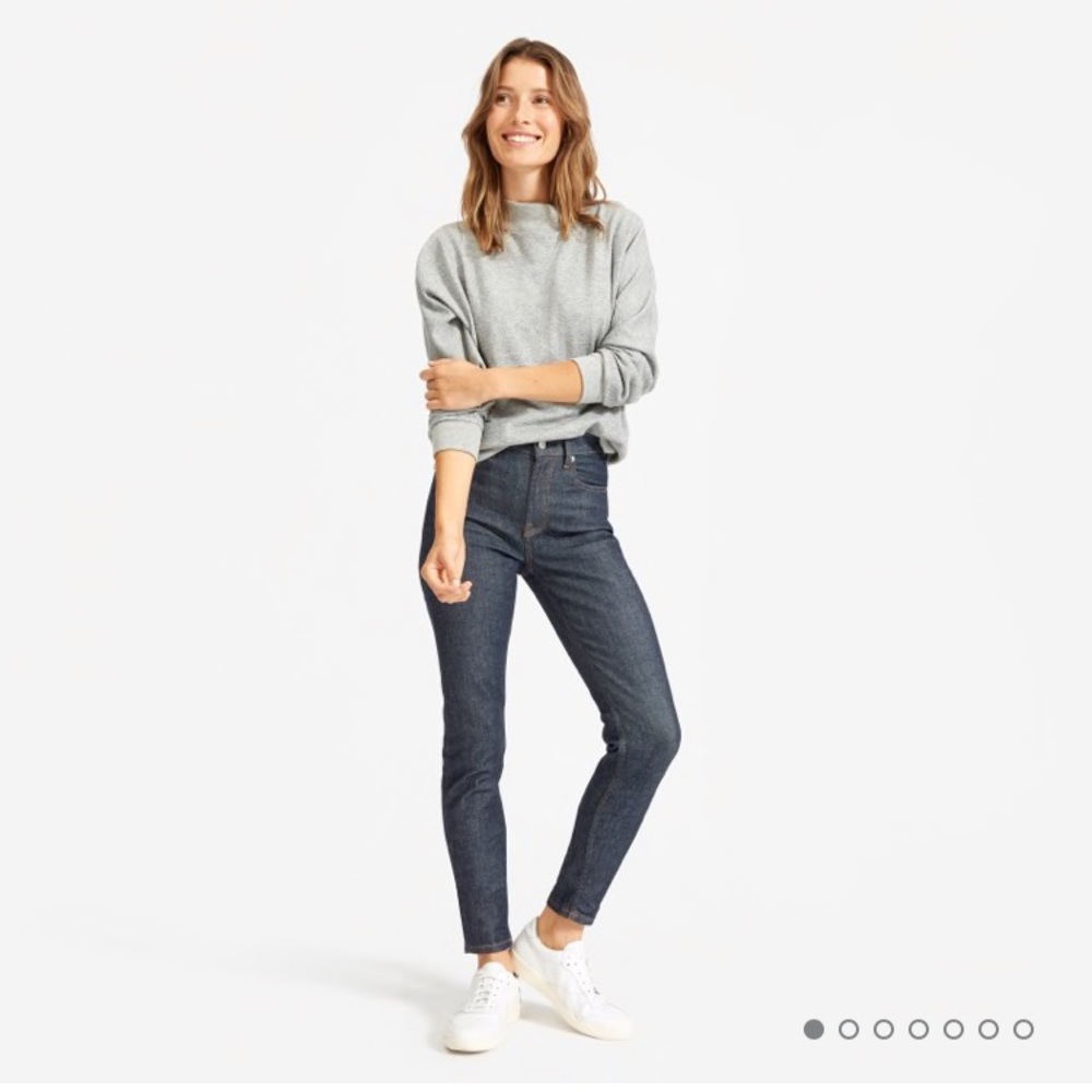 NWT Everlane High Rise Skinny Jean, 25 Ankle
